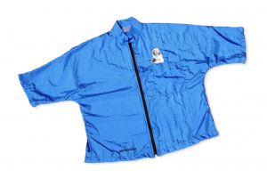 Groomer-Jacke blau mit Beardie Gr. S/M
